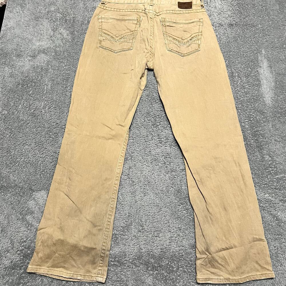 BKE Jeans Mens 33 (33x30) Khaki Tan Tyler Straight Buckle Chino Pants - Picture 3 of 10
